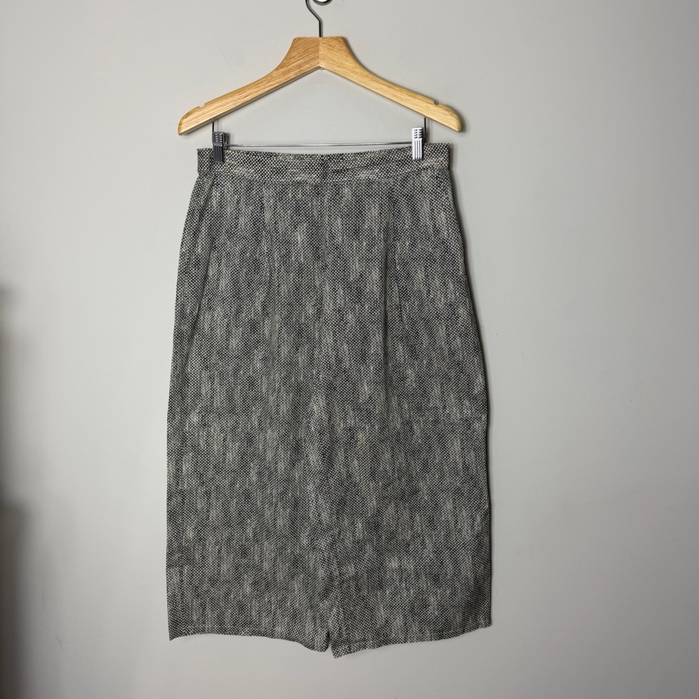 Eileen Fisher 100% Organic Cotton Wide Leg Crop Printed Pants Size Medium P 110